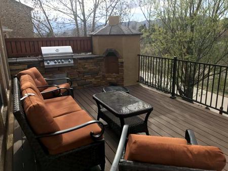 Composite Deck & Stone Patio from Colorado Springs Deck & Fence