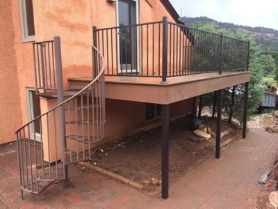 Deck Steel Panel Railing from Colorado Springs Deck & Fence